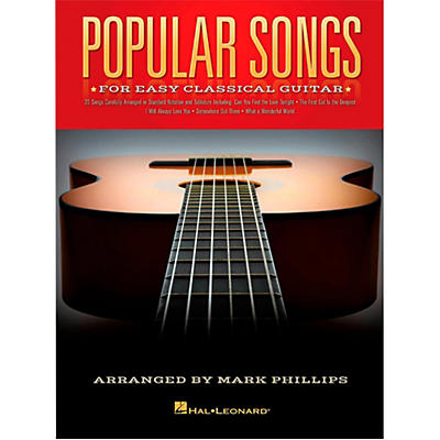 Hal Leonard Popular Songs For Easy Classical Guitar (With Tab)