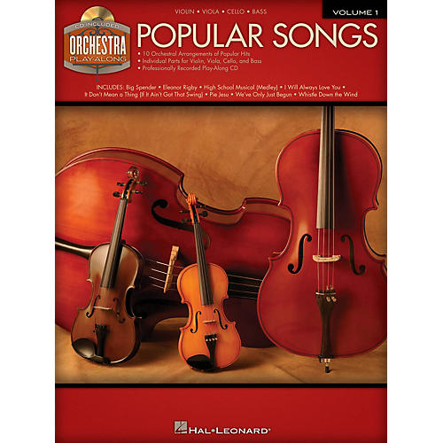 Hal Leonard Popular Songs (Orchestra Play-Along Volume 1) Orchestra Play-Along Series Softcover with CD