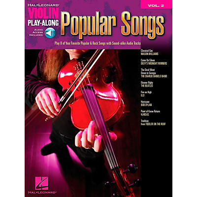 Hal Leonard Popular Songs Violin Play-Along Volume 2 Book/Audio Online