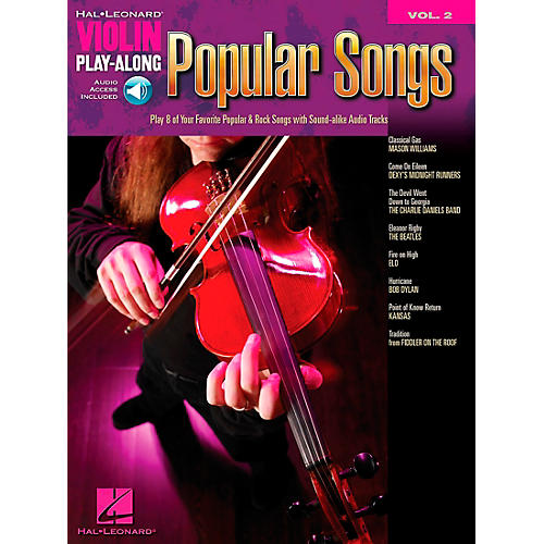 Popular Songs Violin Play-Along Volume 2 Book/Audio Online