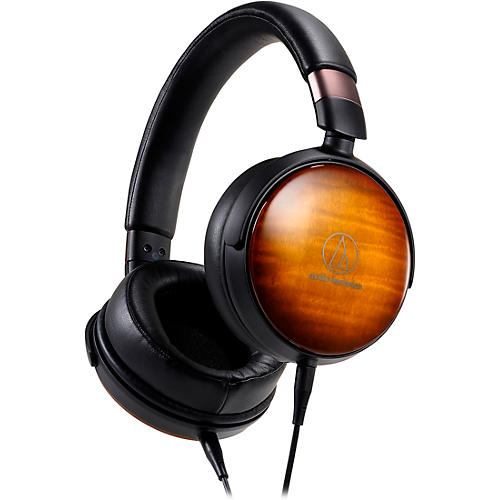 Audio-Technica Portable Over-Ear Wooden Headphones Flame Maple