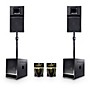 BASSBOSS Portable Performer Package With SV9-MK3 Pair, BB15-MK3 Pair, Speaker Poles & Cables