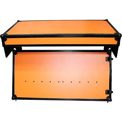 ProX Portable Z-Style Dj Table Flight Case - Orange/Black (XS-ZTABLEOB)