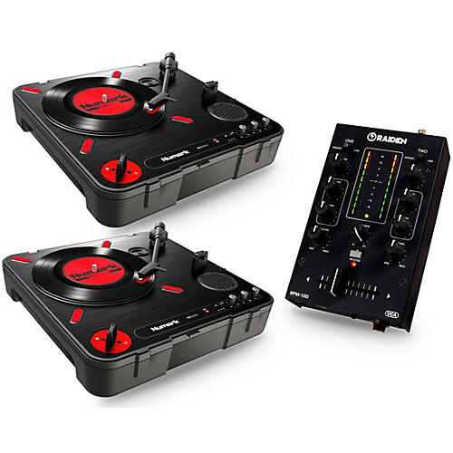Portablism Battle Bundle With PT-01 Scratch Turntables and RPM-100 Portable DJ Mixer
