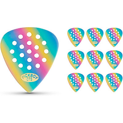 Pick Boy Pos-a-Grip Rainbow Cellulose Guitar Picks