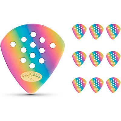 Pick Boy Pos-a-Grip Rainbow Cellulose Jazz Guitar Picks