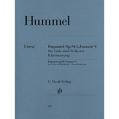 G. Henle Verlag Potpourri Op. 94 (Fantasy) Henle Music Folios Series Softcover