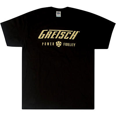 Gretsch Power & Fidelity Logo T-Shirt - Black