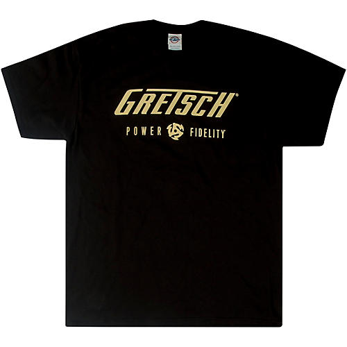 Gretsch Power & Fidelity Logo T-Shirt - Black XX Large