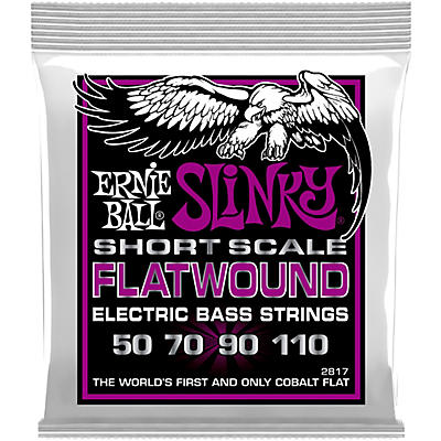 Ernie Ball Power Slinky Flatwound Short Scale Electric Bass Strings