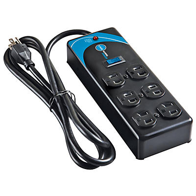Live Wire Power Strip and Surge Protection With 10' Cord