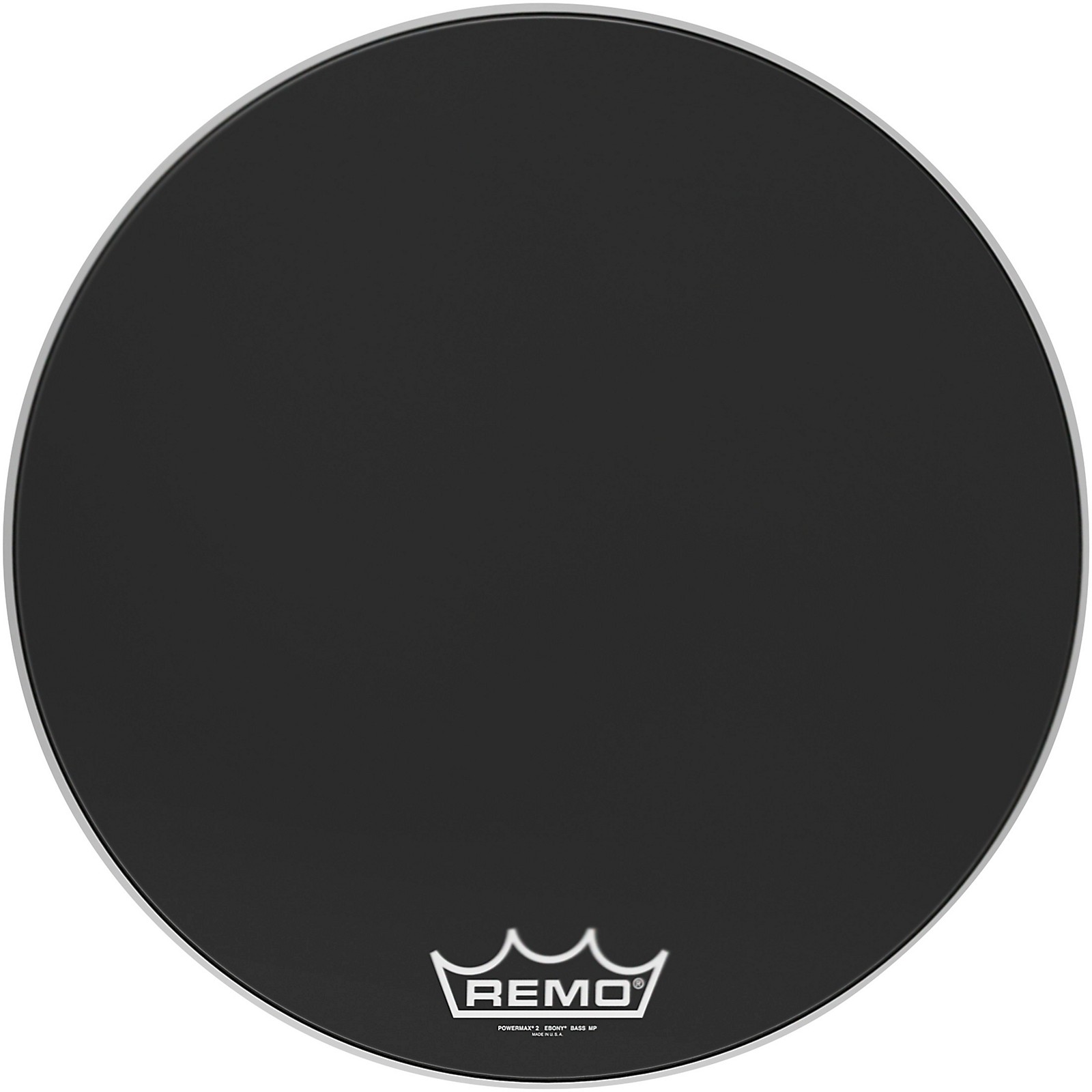 Remo Powermax 2 Ebony Crimplock Bass Drum Head 28 in. Musician's Friend