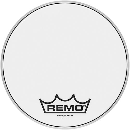 Remo Powermax 2 Ultra White Crimplock Bass Drum Head 14 in.