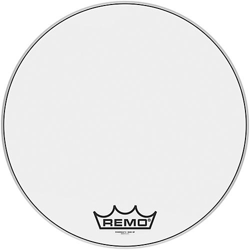 Remo Powermax 2 Ultra White Crimplock Bass Drum Head 22 in.