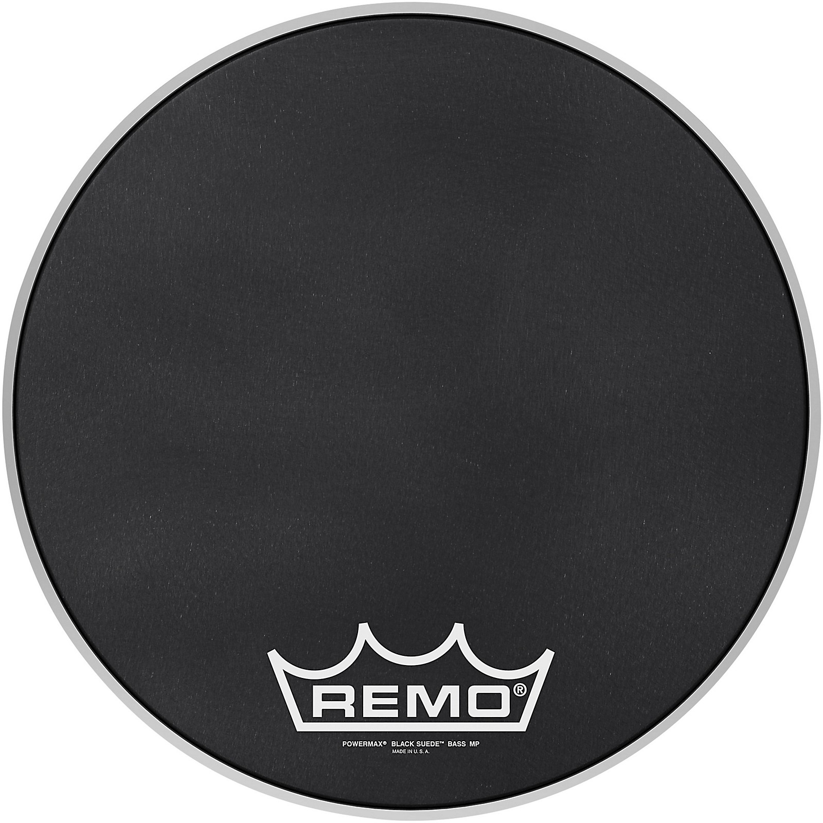 Remo Powermax Black Suede Crimplock Bass Drum Head 16 in. Musician's