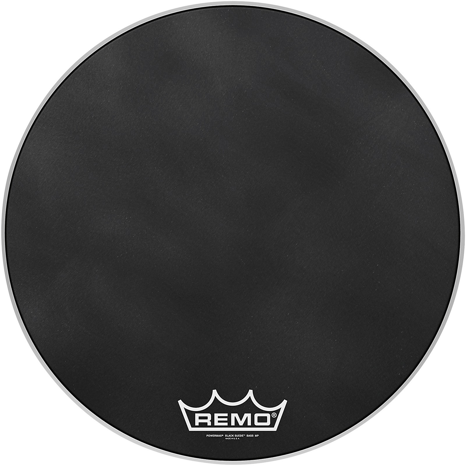 Remo Powermax Black Suede Crimplock Bass Drum Head 24 in. | Musician's