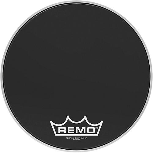 Remo Powermax Ebony Crimplock Bass Drum Head 16 in.