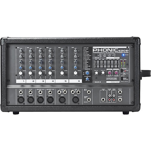 Powerpod 620 PLUS 200-Watt 6-Channel Powered Mixer with DFX