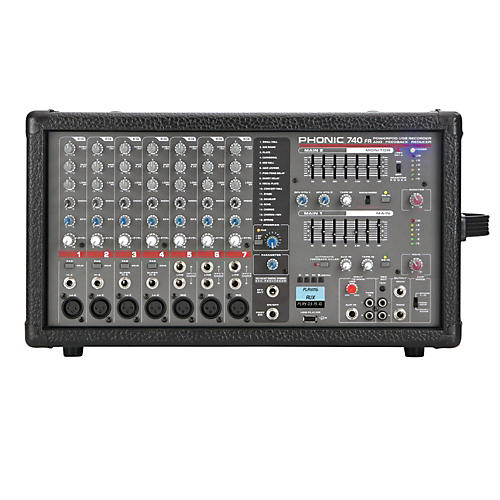 Powerpod 740 FR 7-Channel Powered Mixer with DFX and USB Recorder