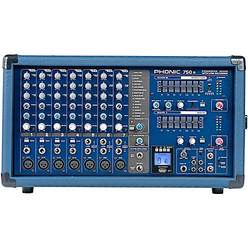Powerpod 750R 500W 7-Channel Powered Mixer with USB Recorder