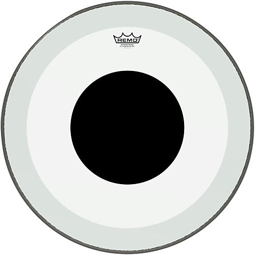 Remo Powerstroke 3 Clear Bass Drum Head With Black Dot 18 in.