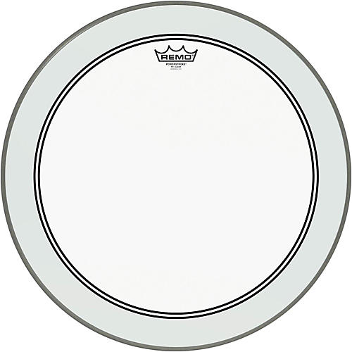 Remo Powerstroke 3 Clear Bass Drum Head With Impact Patch 20 in.