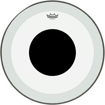 Remo Powerstroke 3 Clear Bass Drum Head with Black Dot