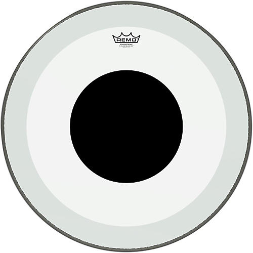 Remo Powerstroke 3 Clear Bass Drum Head with Black Dot 24 in.