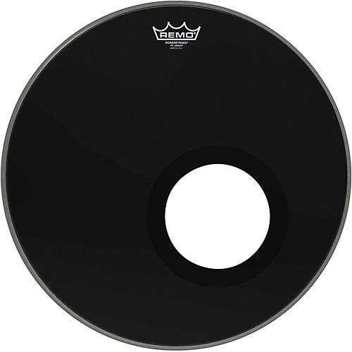 Remo Powerstroke 3 Ebony Resonant Bass Drum Head With 5