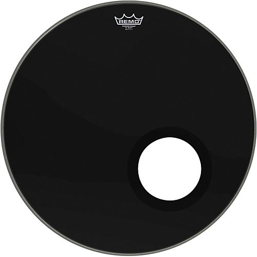 Remo Powerstroke 3 Ebony Resonant Bass Drum Head With 5