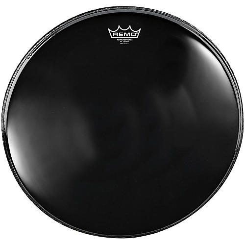 Remo Powerstroke 4 Ebony Batter Bass Drum Head With Impact Patch 18 in.