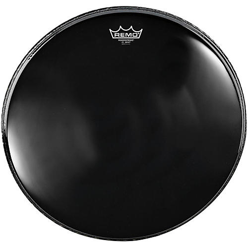 Remo Powerstroke 4 Ebony Batter Bass Drum Head with Impact Patch 18 in.