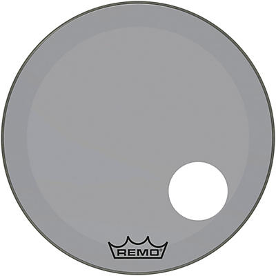 Remo Powerstroke P3 Colortone Bass Drum Head With 5" Offset Hole - Smoke
