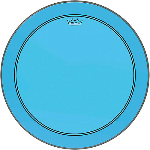 Remo Powerstroke P3 Colortone Blue Bass Drum Head 24 in.