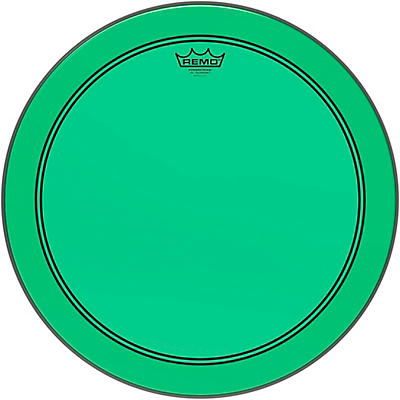 Remo Powerstroke P3 Colortone Green Bass Drum Head