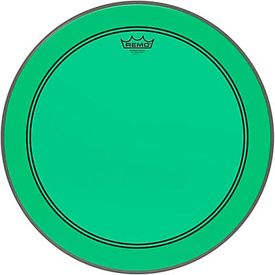 Remo Powerstroke P3 Colortone Green Bass Drum Head