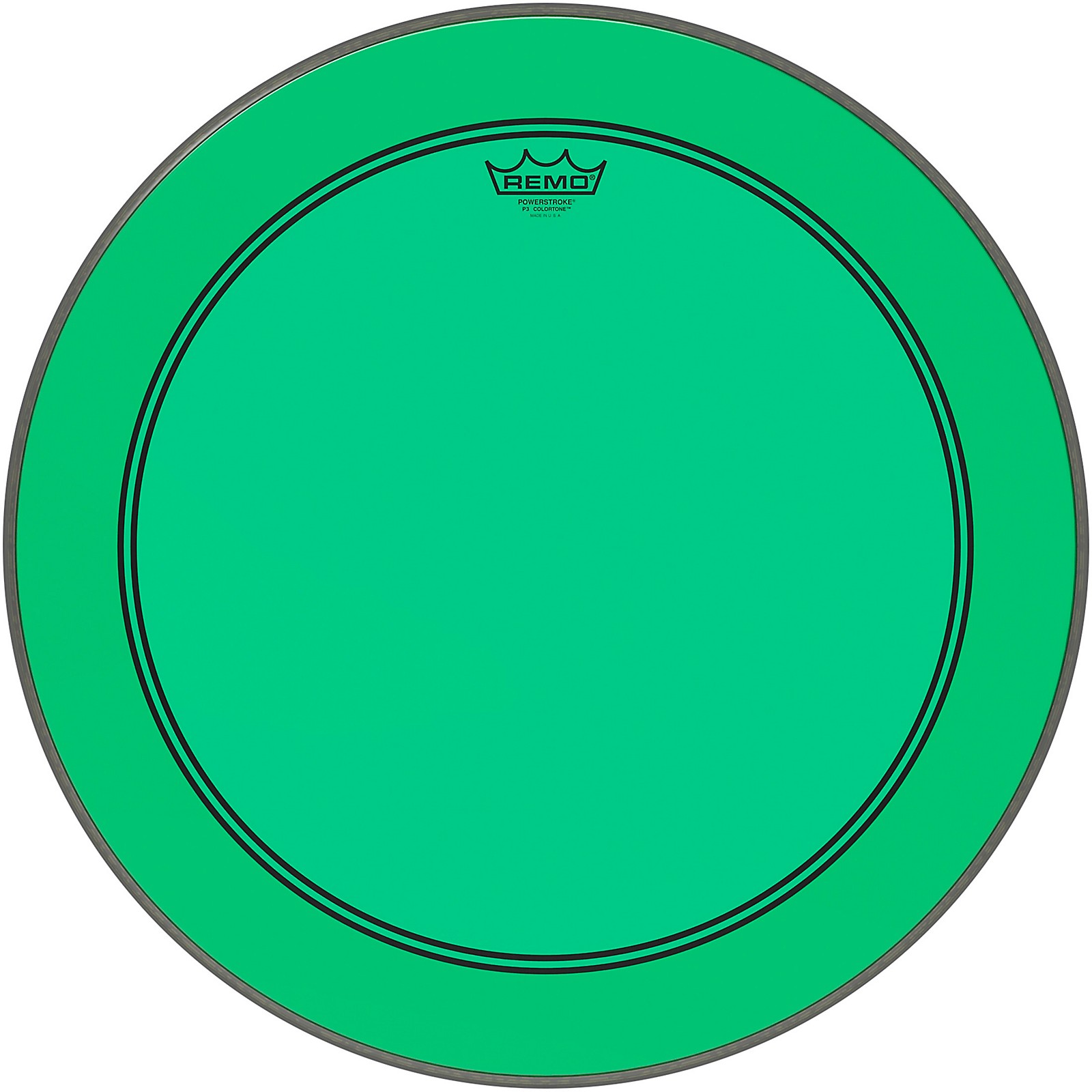 Remo Powerstroke P3 Colortone Green Bass Drum Head 22 in. Musician's