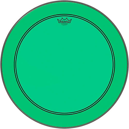 Remo Powerstroke P3 Colortone Green Bass Drum Head 22 in.