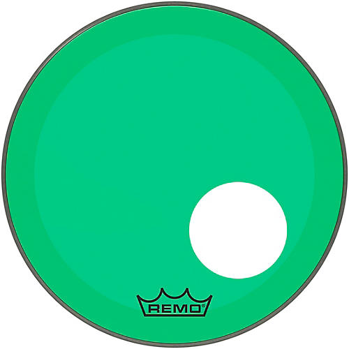 Remo Powerstroke P3 Colortone Green Resonant Bass Drum Head With 5