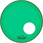 Remo Powerstroke P3 Colortone Green Resonant Bass Drum Head With 5