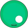 Remo Powerstroke P3 Colortone Green Resonant Bass Drum Head With 5