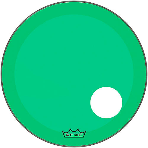 Remo Powerstroke P3 Colortone Green Resonant Bass Drum Head With 5