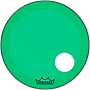 Remo Powerstroke P3 Colortone Green Resonant Bass Drum Head With 5