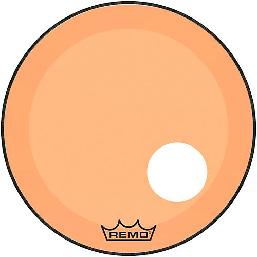 Remo Powerstroke P3 Colortone Orange Resonant Bass Drum Head with 5