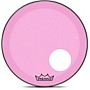 Remo Powerstroke P3 Colortone Pink Resonant Bass Drum Head with 5