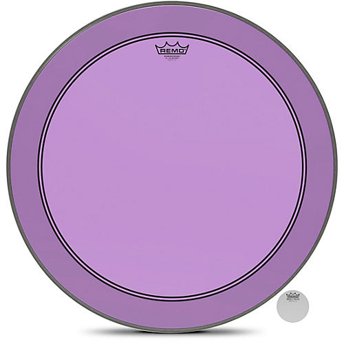 Remo Powerstroke P3 Colortone Purple Resonant Bass Drum Head 24 in.