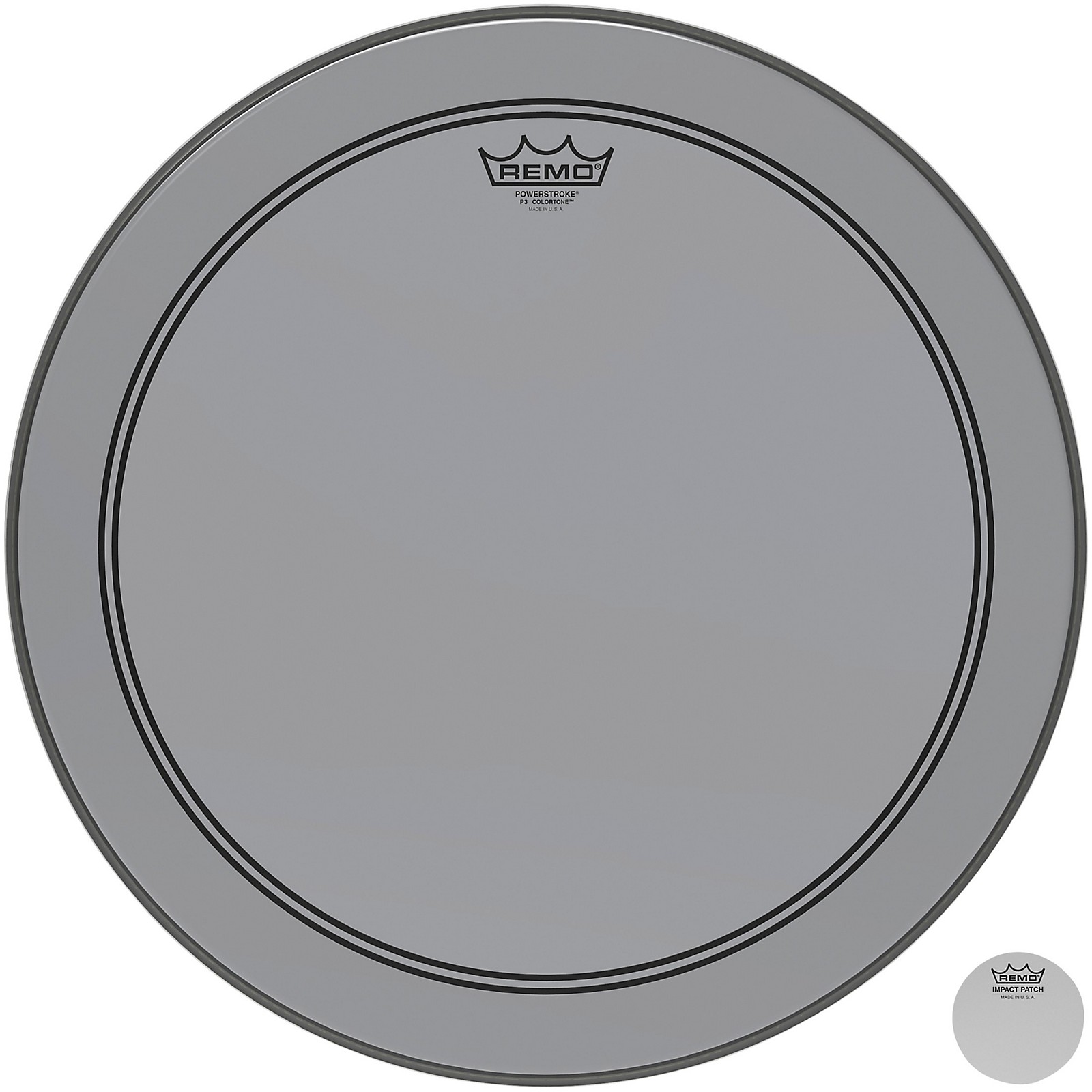 Remo Powerstroke P3 Colortone Smoke Bass Drum Head 18 in. Musician's