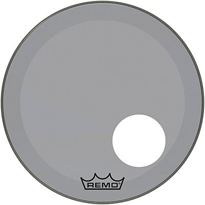 Remo Powerstroke P3 Colortone Smoke Resonant Bass Drum Head With 5" Offset Hole