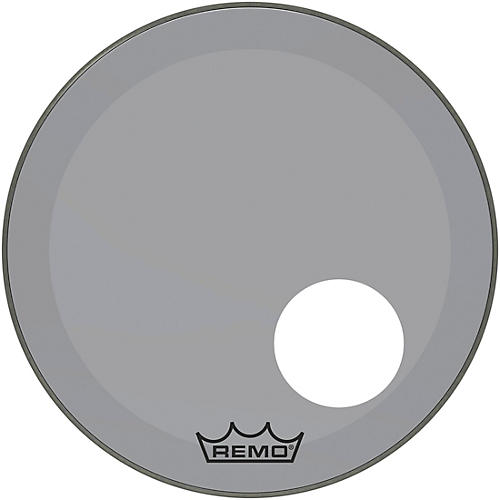 Remo Powerstroke P3 Colortone Smoke Resonant Bass Drum Head with 5