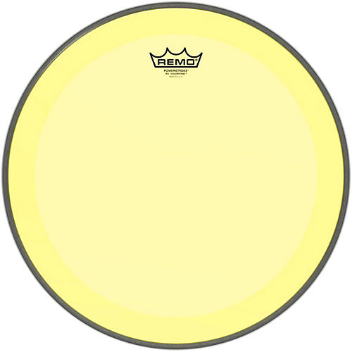 Remo Powerstroke P3 Colortone Yellow Bass Drum Head 16 in.